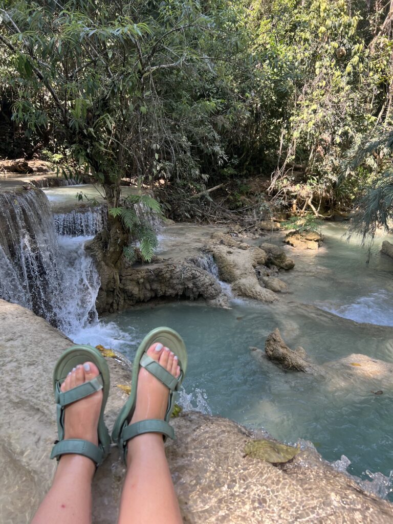 kuang si waterfall map