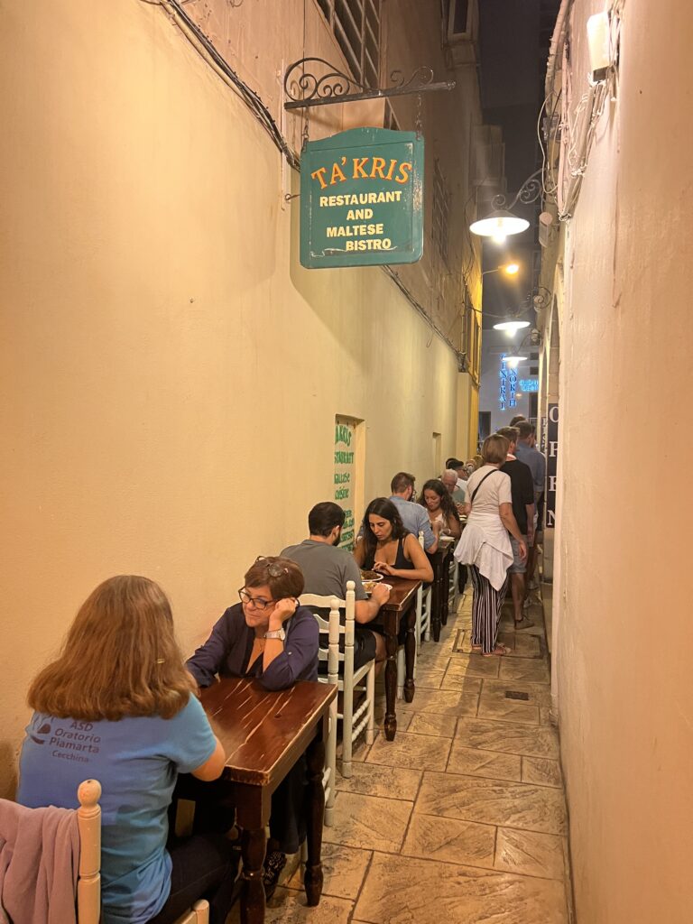 restaurant in valletta